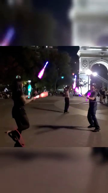 Photo of late night flow juggle spin jams